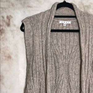 CAbi Knit sweater vest oatmeal Small